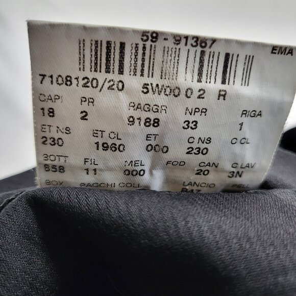 Corneliani Mens Dress Pants 38 X 30 Elite Slim Wool Extra Fine Black Italy Made - Picture 6 of 16